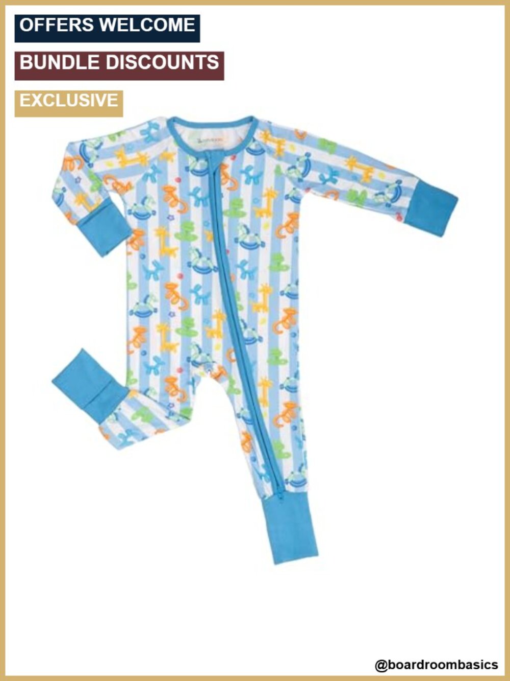 Viscose from Bamboo Baby Sleeper Convertible Cuffs 2-Way Zipper Romper